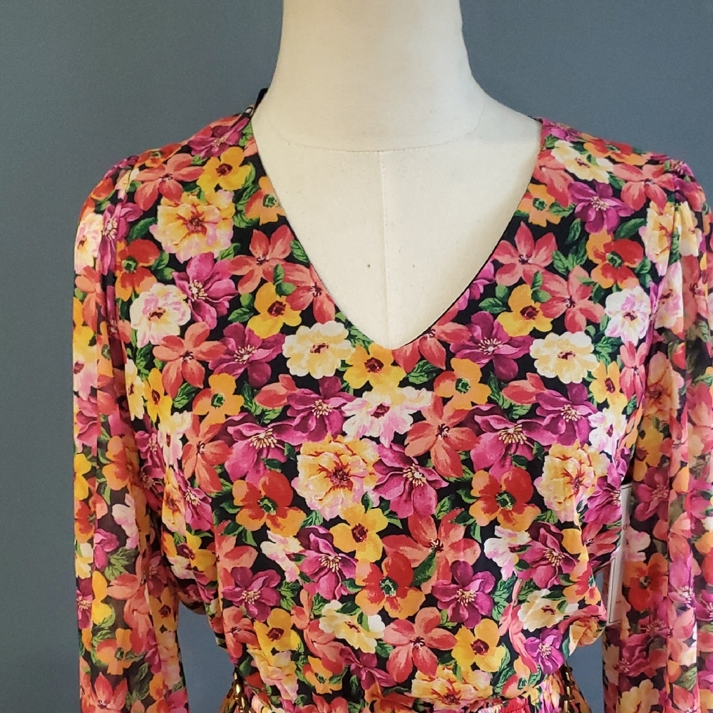Aura Pink and Orange Barbicore Dress - Picture 7 of 15
